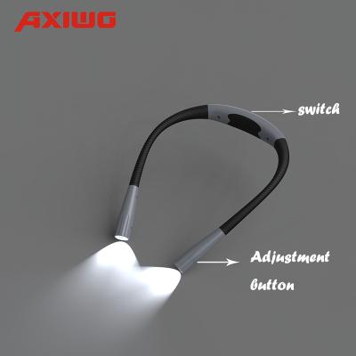 China Axiwo Modern Flexible Reading LED USB Rechargeable Book Neck Light for sale