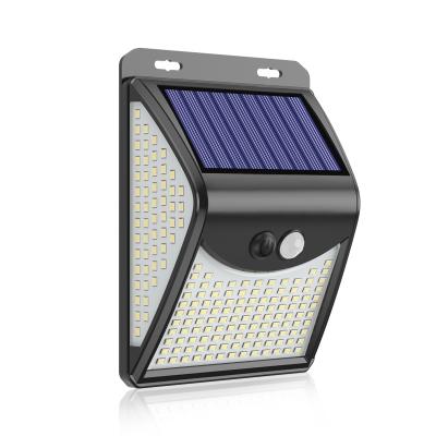 China Waterproof Led Garden Axiwo 222 LED Motion Sensor Solar Power Park Gate Floor Street Garden Wall Lamp Light for sale