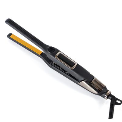 China Ferro liso pequeno preto 230C Ion Wet To Dry Negative negativo Ion Hair Straightener da aprovação do CE à venda