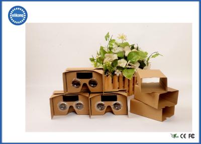 China Portable Virtual Reality Google Cardboard 6.0 Phone Size with 25mm PMMA Lenses for sale