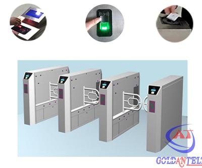 China Roestvrij staal Klantgericht Speciaal Logo Bidirectional Swing Barrier Gate/Automatische Turnstile Te koop