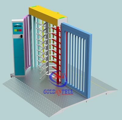 China Puerta completa modificada para requisitos particulares del torniquete de la altura del control de Rfid Acess para la entrada y la salida en venta