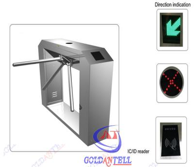 China Sistema do acesso do tripé do controle de acesso, entrada do torniquete com o leitor do código de barras da impressão digital à venda