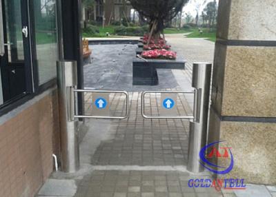 China Supermarket swing barrier gate with Sound and light alarm prompt functions for sale