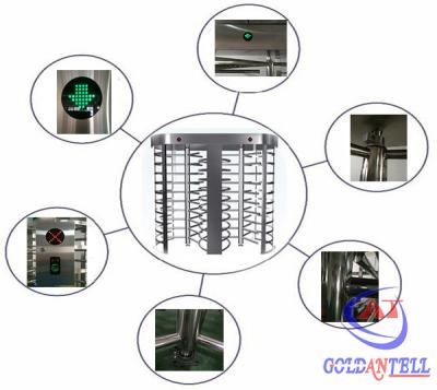 China Volledige de Hoogteturnstile van de roestvrij staalgang met Noodsituatieingang Te koop