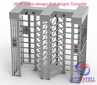 China Two door access Prison Full Height turnstile security gates RFID card and Fingerprint Control for sale