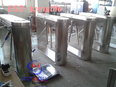 China Workshopturnstile ingangspoorten, esd turnstile veiligheidssystemen met Testapparaat Te koop