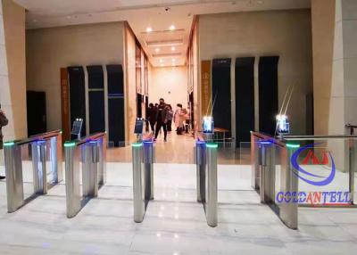 China Office Gym 40 - 60p/M Portable Turnstiles Passageway Facial Recognition Turnstile zu verkaufen