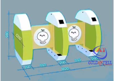 중국 QR 부호/RFID 접근 관제사를 가진 고속 미끄러지는 회전식 문 문 절반 고도 판매용