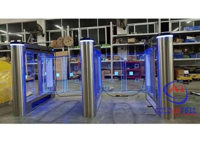 China RFID-Turnstile Turnstile van het de Gymnastiek Autoterugstellen van het PoortToegangsbeheer Barrièrepoort met geringe geluidssterkte Te koop