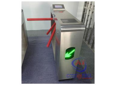 China Hoog - kwaliteitslcd vertoningsmetro turnstile voetbarrière met symbolische acceptor en rfid KAARTJESlezer Te koop