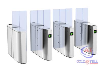 China Luxury Speedlane barrier flap door optical rapid lane turnstile with visible LED high sliding glass for sale