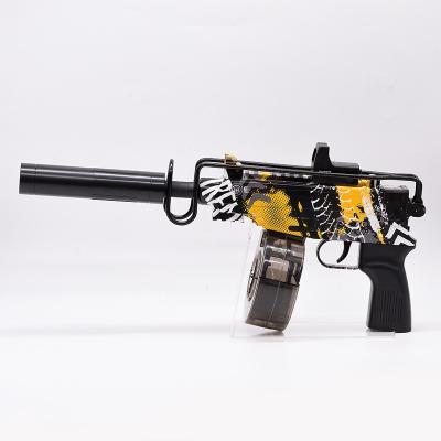 China Newest Customized Electronic Toy 2022 Skin Model Crystal Water Gel Bullet Gun Electronic Water Ball UZI Gun Toy for sale