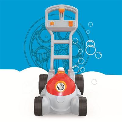 China Newest Wholesale Hot Selling Children Kids Outdoor Bubble Machine Lawn Mower Outdoor Light and Healthy Lawn Mower Bubble Machine for sale