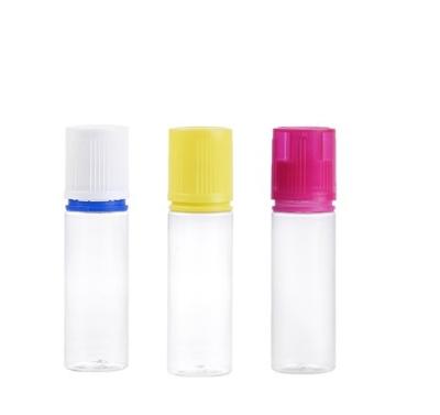 China Household Products Wholesale 50ml Flat Cap 50rv Pet Plastic Tamper Proof Liquid Dropper Bottle Liquid Fruit Juice for sale