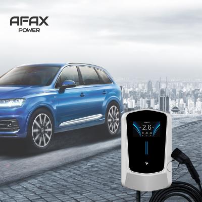 China AFAX EV Power EV Charger Factory Manufacturer Ocpp 32a 7kw 11kw 22kw Wallbox Fast Electric Car Charger GBT-A700 for sale