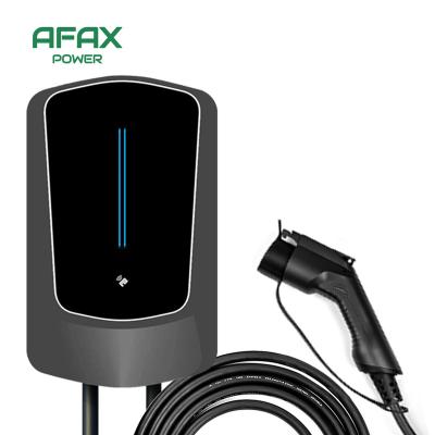 China IEC62196 / EN61851 New Arrival AFAX POWER Charger A600 Wall Box 12kW EV Wall Courier 32A Vehicle Charger Portable Charging Type - 2 EV Charging Station for sale