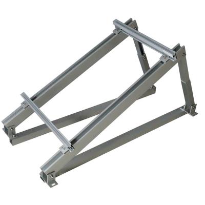 China Quick Installation Ground Support Installation Bracket Galvanized Fixed Pole Solar Panel Tilt Mount Bracket for sale