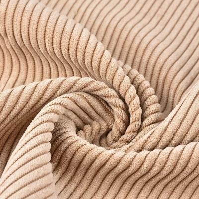 China Good quality waterproof 100% polyester no stretch 4.5 wale corduroy fabric for sale