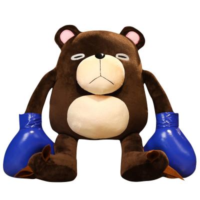 China Gift Kids Play Jujutsu Kaisen Japanese Curse Anime Fighting Bear Plush Toy Pillow Creative Gifts For Back Children for sale