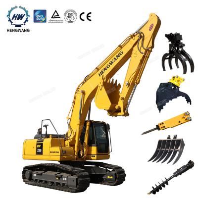 China food & Factory Sale Big Beverage Big Ditch Digger Bucket Crawler Excavator Famous Brand Engine 22ton for sale