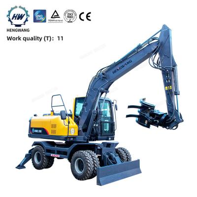 China New Easy Operation Wheel Excavator Crawler Loader 8 Ton 9ton 10ton 11tons Hydraulic Mini Excavator 7tons Wheeled Excavator For Sale for sale