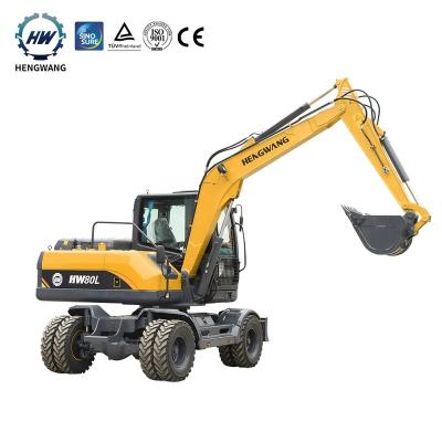 China New Easy Operation Nice Price Chinese 6 Ton 8 Ton Wheeled Construction Hydraulic Rc Chain Excavator for sale