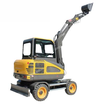 China High Quality Factory Excavator Wheel Excavator Mini Wheeled Digger With Movable Wheels Digger for sale