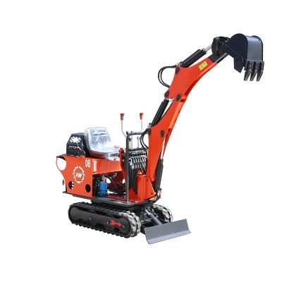 China Construction Material Shops Home Use 800kg Smallest Construction Micro Digger Crawler Excavator Price 0.8 Ton For Sale for sale