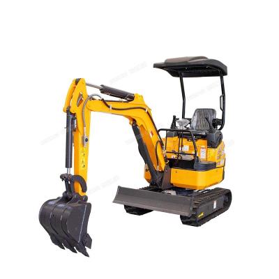 China Construction Material Shops HW-18W 1.7 Ton Hydraulic Digger 1.8 Ton Mini Track Rubber Track Micro Excavator Price With Thumb for sale