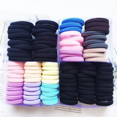 China Soft Korean version of the towel boxed seamless High-elastic Ring Hair Accessories Bow Ties for sale