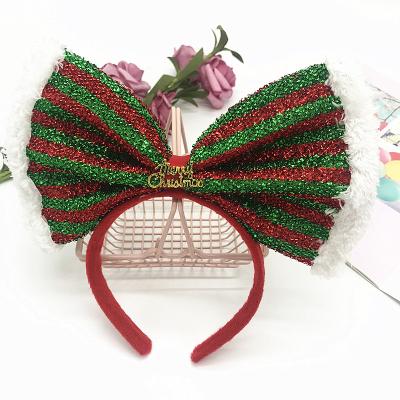 China Fashion Fine Quality Cotton Baby Hair Decoration Headband Big Bow for sale