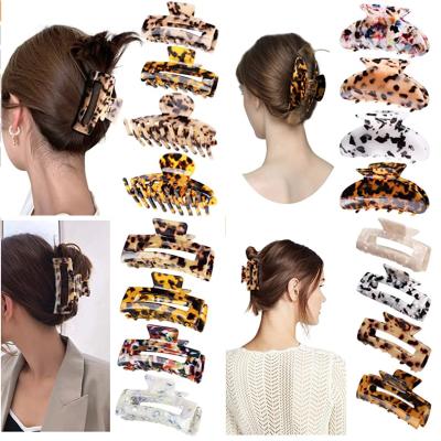 China Wholesale Fashion 8pcs Winter Hair Claw Clips For Thick Hair Big Hair Claw Clips For Women for sale