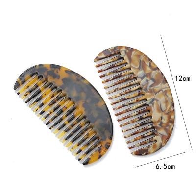 China Reuse Fashion Cellulose Acetate Hair Comb New Design Hair Comb Acetate Girl Acetate Comb for sale