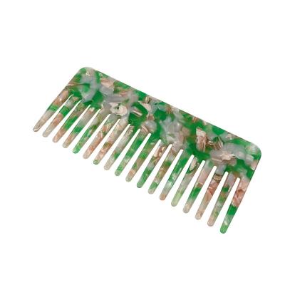 China Portable Yaeshii Cellulose Acetate Comb Custom Wide Tooth Comb for sale