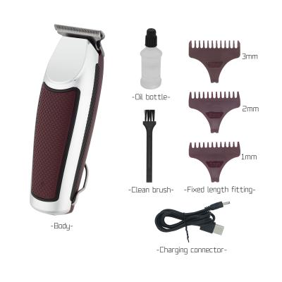 China Mini Car Hair Salon Electric Hair Cutter Barber Rechargeable Cordless Hair Trimmer Clippers for sale