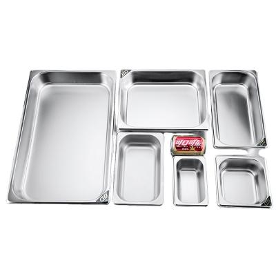 China Thickening Electrolytic Process High Cost Performance One Piece Design Stainless Steel Serving Plate Stackable Storage for sale