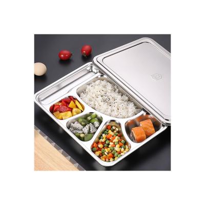 China Viable Most Popular Storage Convenience 304 Stainless Steel Portable Dinner Dish for sale