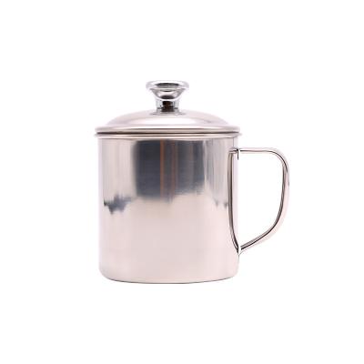 China Modern Manufacturer Custom Wholesale Stainless Steel Round Mug for Making Tea for sale