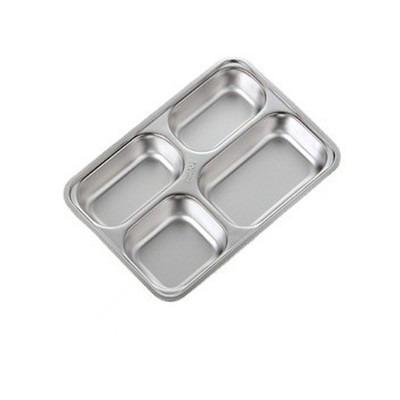 China Great Value Stainless Steel Child Dish Sustainable Square Shape Great For Kids Every Day Use for sale