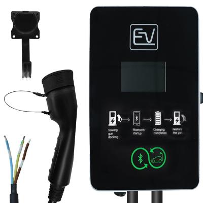 China Smart EV Car EV 11 22kw Charger Charging Type 2 - 3 Phase 16a Electric Vehicle Charger 7-22kw Wall Box Mounted EV Electric Car Charger for sale