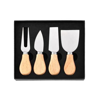 China Sustainable EVD Morden Style Large Wooden Spoon Mini Wood Small Handle Flatware Cutlery Set for sale