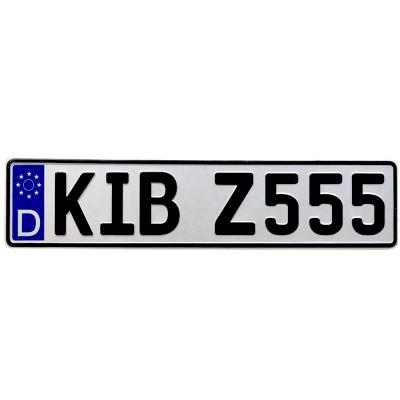 China Durable Custom Design European License Plate Euro License Plate Wholesale for sale