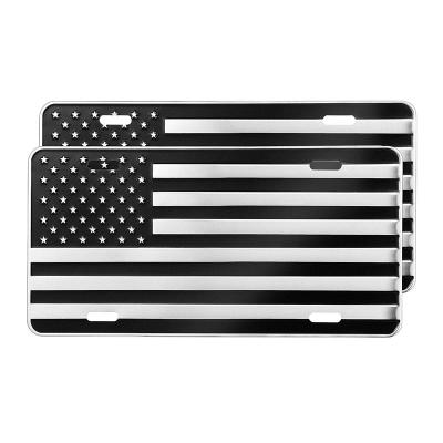 China UV Resistant; Waterproof 6 By 12 Inch Mirror Aluminum Matte Color USA American Flag Car License Plate Car Number Plate for sale