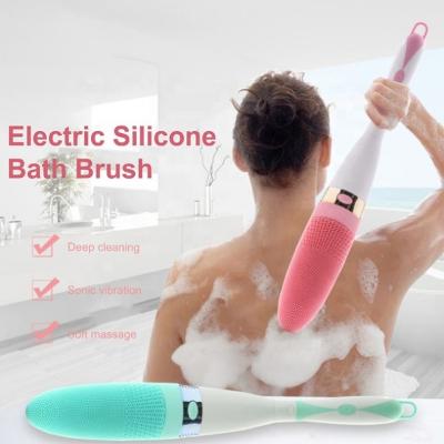 China Long Handle Long Handle Electric Back Body Multi-Function Electric Back Body Shower Brush Vibration Massage Bath Brush Cleaning Body for sale