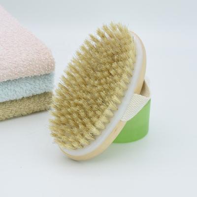 China EXFOLIATING Hot Selling PP Wooden Hair Bath Brush Back Scrubber Massage Exfoliation Dry Skin Wooden Body Brush for sale