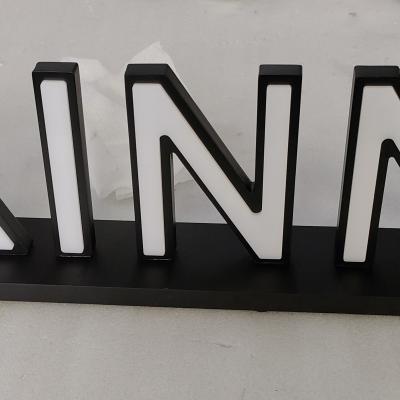 China Buildings Shape LED Metal Channel 3D Face Illumination With Balance Metal Channel Alphabet Letter For Decoration for sale