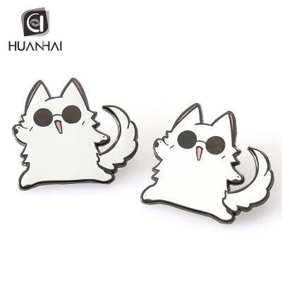 China Europe Customized Hard Nickel Black Metal Hard Enamel Cat Pins Pins Enamel With Backing Card for sale