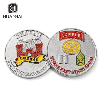 China China Custom Enamel Logo 3D Colombia Metal Coin Souvenir for sale