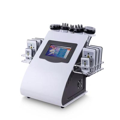 China Portable Weight Loss Cavitation RF Vacuum Machine / 6 In 1 Ultrasound Cavitation Slimming Machine for sale